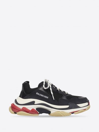 Men's Triple S Sneaker In Black/Red/White