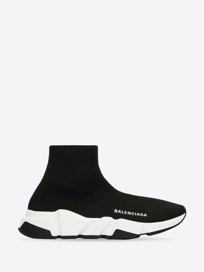 Men's Speed Sneakers In Black/white